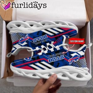 Custom Name NFL Buffalo Bills Clunky Camo Max Soul Shoes