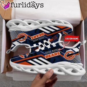 Custom Name NFL Chicago Bears Clunky Camo Max Soul Shoes