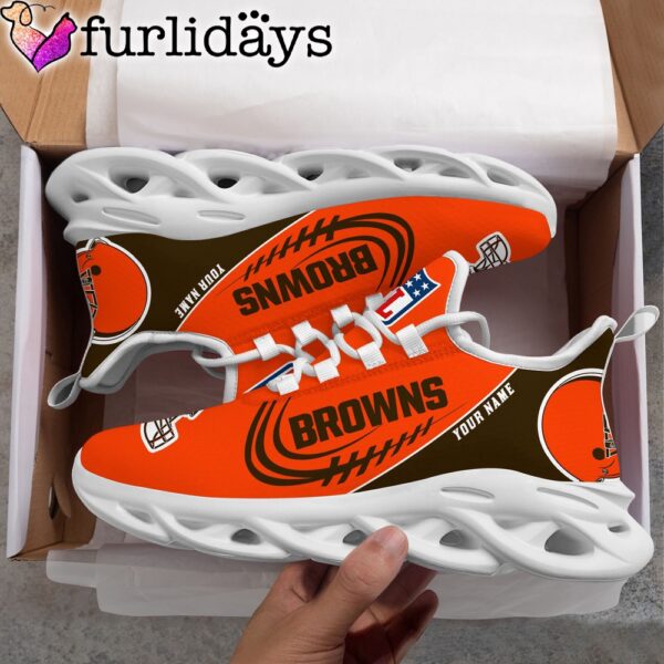 Custom Name NFL Cleveland Browns Clunky Max Soul Shoes