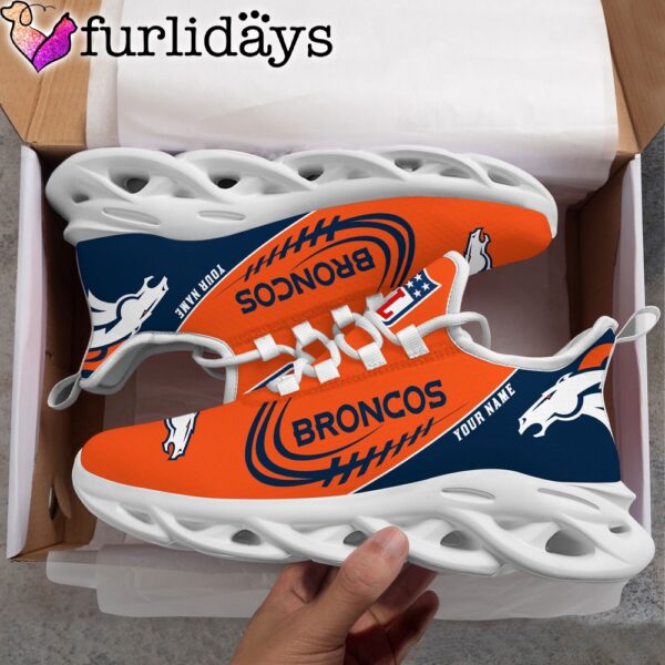 Custom Name NFL Denver Broncos Clunky Max Soul Shoes
