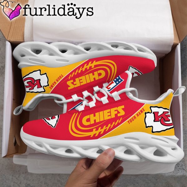 Custom Name NFL Kansas City Chiefs Clunky Max Soul Shoes