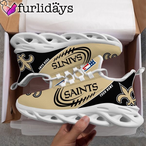 Custom Name NFL New Orleans Saints Clunky Max Soul Shoes