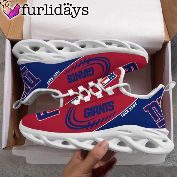 Custom Name NFL New York Giants Clunky Max Soul Shoes