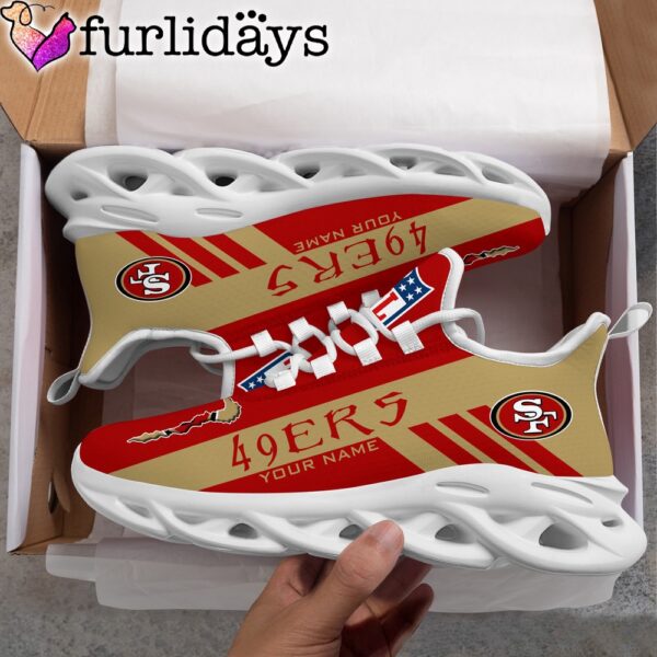 Custom Name NFL San Francisco 49ers Clunky Max Soul Shoes