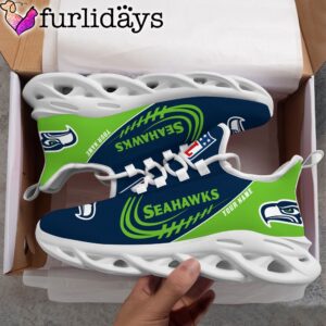 Custom Name NFL Seattle Seahawks Clunky Max Soul Shoes
