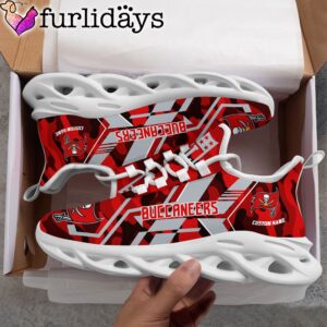 Custom Name NFL Tampa Bay Buccaneers Clunky Camo Max Soul Shoes