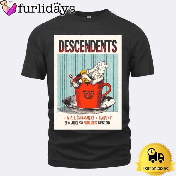 Descendents At Para-lel 62 In Barcelona Spain On July 2024 Unisex T-Shirt
