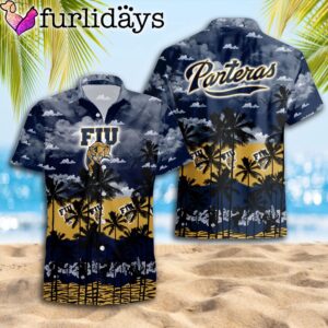 FIU Panthers Palms Tree Hawaiian Shirt