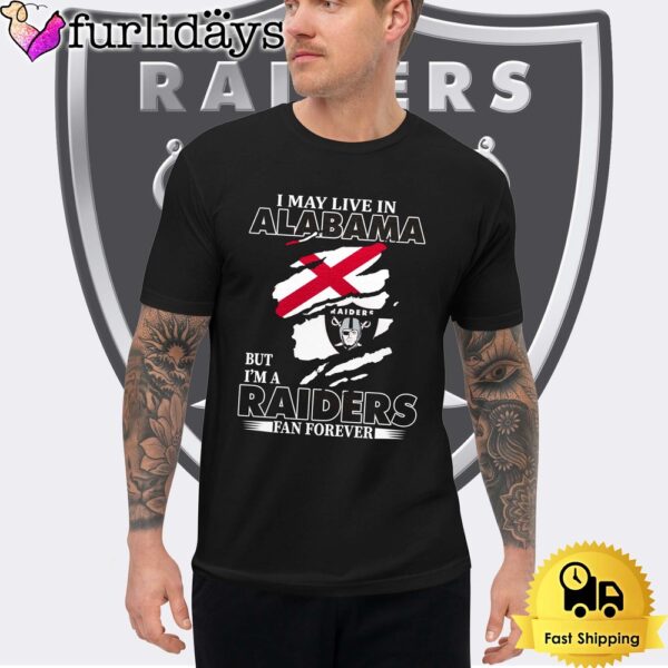 I May Live In Georgia But I’m A Raiders Fan Forever Unisex T-Shirt