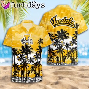 Idaho Vandals Palms Tree Hawaiian Shirt