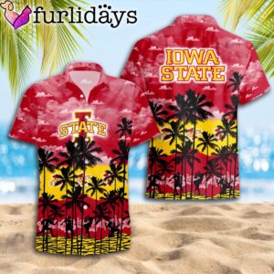 Iowa State Cyclones Palms Tree Hawaiian Shirt