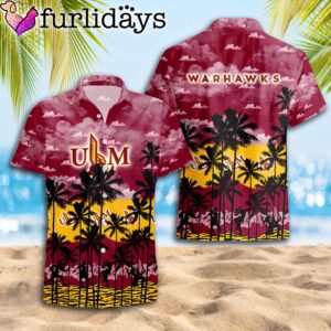 Louisiana Monroe Warhawks Palms Tree Hawaiian…