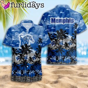 Memphis Tigers Palms Tree Hawaiian Shirt