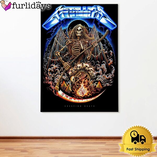 Metallica Creeping Death Poster Canvas