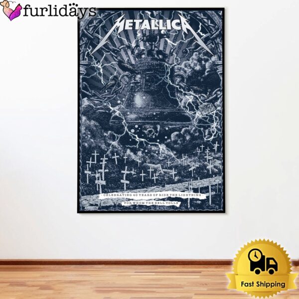Metallica For Whom The Bell Tolls Poster Canvas