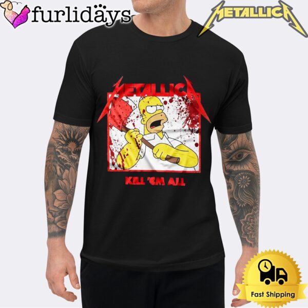 Metallica Homer Simpson Kill Em All Unisex T-Shirt