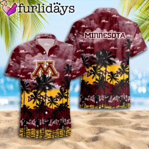 Minnesota Golden Gophers Palms Tree Hawaiian…