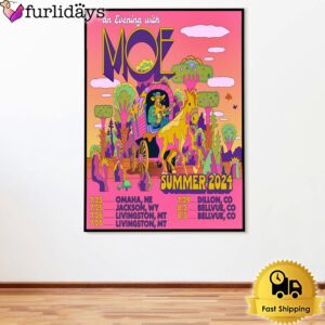 Moe Band Show Summer 2024 Poster Canvas