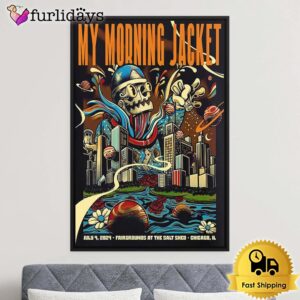 My Morning Jacket Tour Fairgrounds At The Salt Shed On July 2024 Poster Canvas