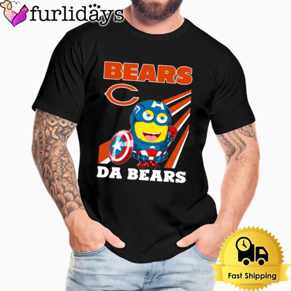NFL Chicago Bears Captain America Minion Da Bears Unisex T-Shirt