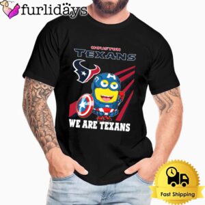 NFL Houston Texans Captain America Minion We Are Texans Unisex T-Shirt
