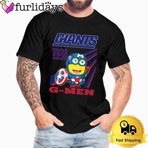 NFL New York Giants Captain America Minion G Men Unisex T-Shirt