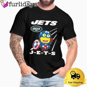 NFL New York Jets Captain America Minion Unisex T-Shirt