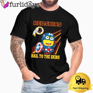 NFL Washington Redskins Captain America Minion Hail To The Skins Unisex T-Shirt