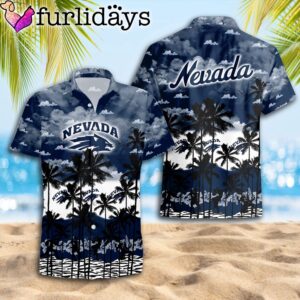 Nevada Wolf Pack Palms Tree Hawaiian Shirt