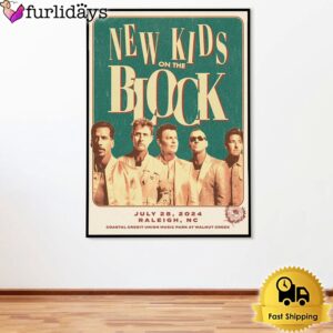 New Kids On The Block Magic Summer Tour In Raleigh NC On Jul 28 2024 Poster Canvas
