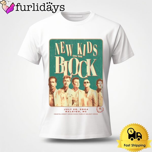 New Kids On The Block Magic Summer Tour In Raleigh NC On Jul 28 2024 Unisex T-Shirt