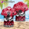 New Mexico Lobos Palms Tree Hawaiian Shirt