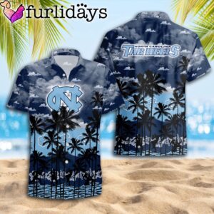 North Carolina Tar Heels Palms Tree Hawaiian Shirt