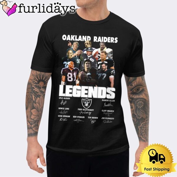 Oakland Raiders Legendary History Signature Unisex T-Shirt