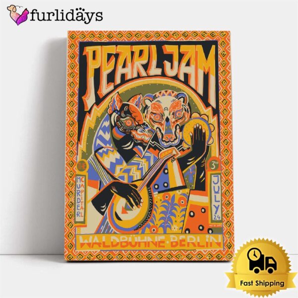 Pearl Jam The Murder Capital At Waldbuhne Berlin Poster Canvas
