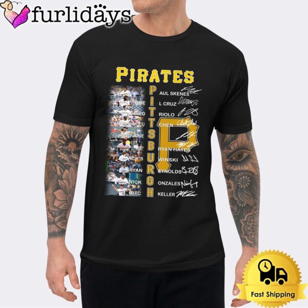 Pittsburgh Pirates Team Signature 2024 Unisex T-Shirt