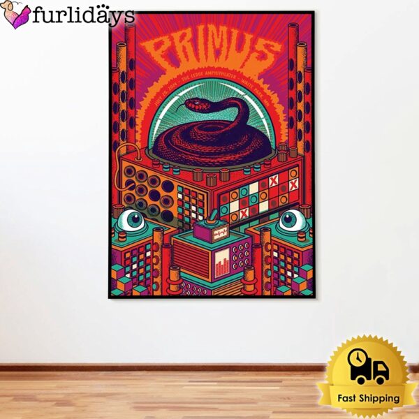 Primus At Ledge Amphitheater In Waite Park MN On July 26 2024 Poster Canvas