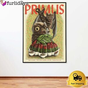 Primus Concert At Mountain America Center Idaho Falls On July 15 2024 Poster Canvas