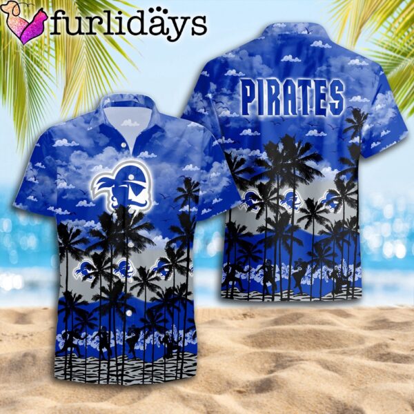 Seton Hall Pirates Palms Tree Hawaiian Shirt