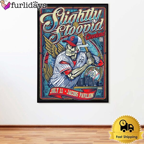 Slightly Stoopid Dirty Summer Tour At Jacobs Pavilion On July 2024 Poster Canvas
