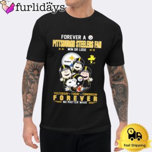 Snoopy And Friend Forever A Pittsburgh Steelers Fan Win Or Lose No Matter What Unisex T-Shirt