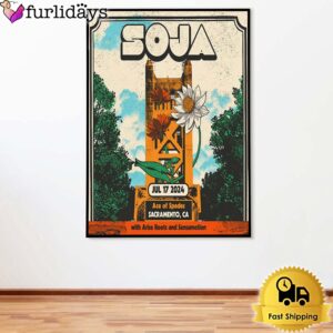 Soja At The Ace Of Spades In Sacramento CA On July 17, 2024 Poster Canvas