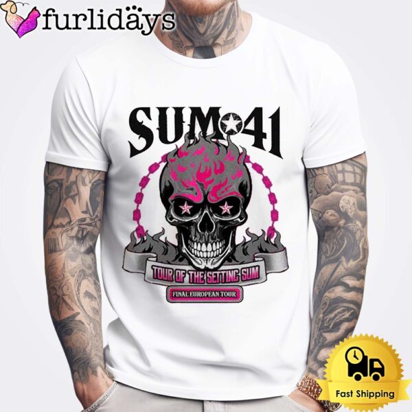 Sum 41 Of The Setting Sum Final European Tour 2024 Unisex t-Shirt