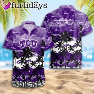 TCU Horned Frogs Palms Tree Hawaiian Shirt