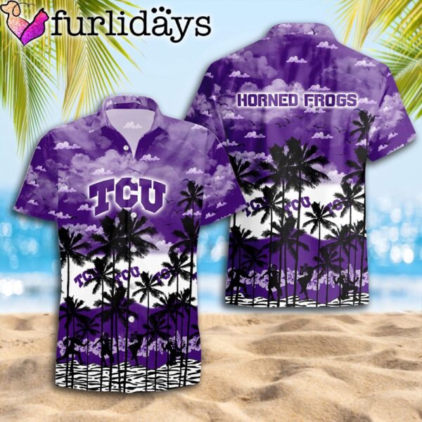 TCU Horned Frogs Palms Tree Hawaiian Shirt