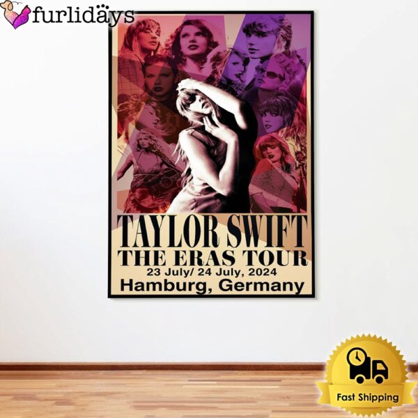 Taylor Swift The Eras Tour In Hamburg Germany On July 23-24 2024 Poster Canvas