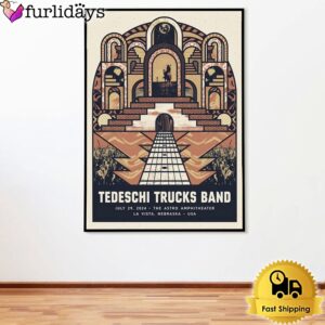 Tedeschi Trucks Band Live At The Astro Theater La Vista NE On July 29 2024 Poster Canvas