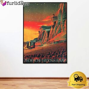 Tedeschi Trucks Band Live At The Red Rocks Amphitheatre On Jul 26-27 2024 Poster Canvas
