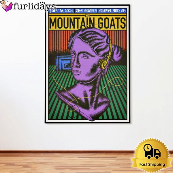The Mountain Goats At Agora Theatre In Cleveland OH July 26 2024 Poster Canvas