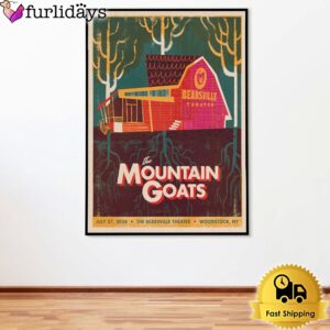 The Mountain Goats At Bearsville Theater In Woodstock NY On July 27 2024 Poster Canvas